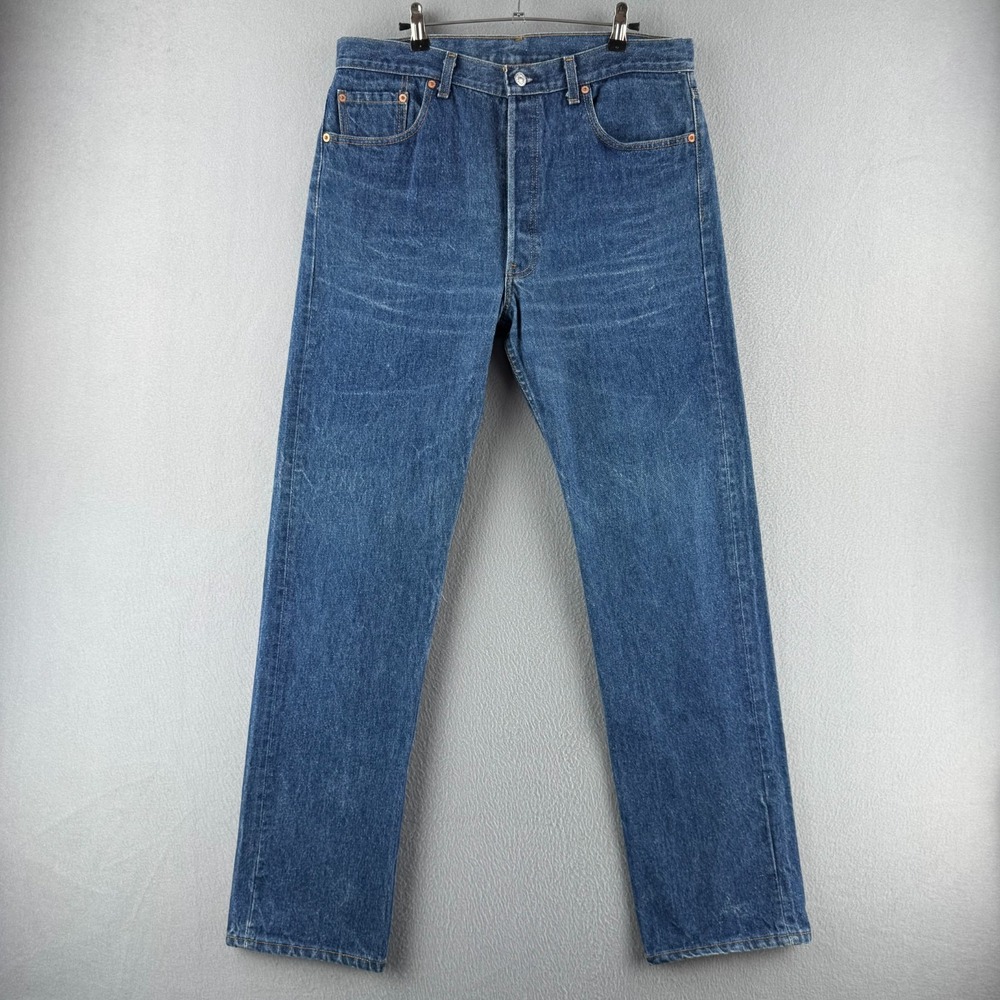 Vintage Levis Jeans Mens 36x36 (Fits 34x32) 501 XX Good Fuzzy Denim Made in USA